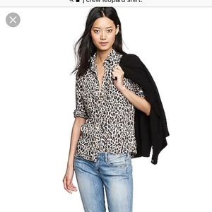 J. Crew Leopard Shirt